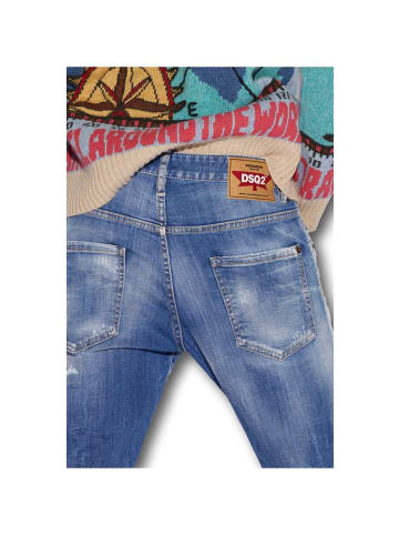Dsquared2 Light Sandy Slash Wash Skatereans Blau
