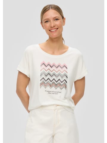 s.Oliver T-Shirt in 02D1_creme