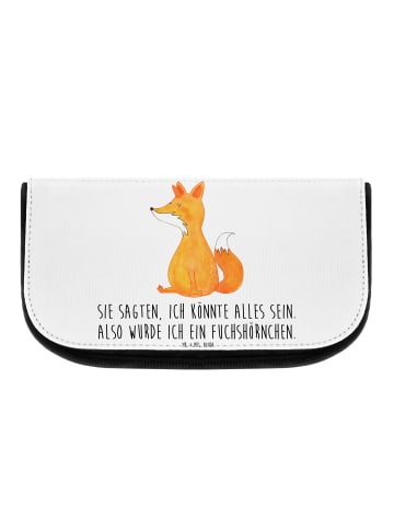 Mr. & Mrs. Panda Waschbeutel Einhorn Fuchs mit Spruch in Weiß