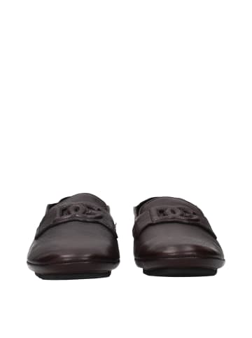 Dolce & Gabbana Braun Leder Slip-On Loafer