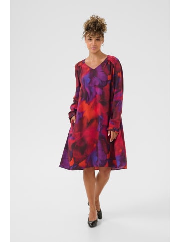 Cream Kleid CRKia A-shape in Blurred Red Print