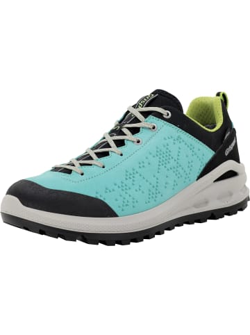 Grisport Freizeitschuhe Schnürschuh in türkis/schwarz in türkis/schwarz