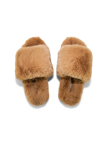 Flip Flop Hausschuh "slide*fur 2" in braun