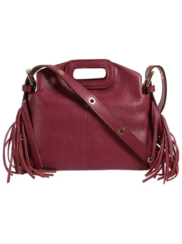 Toscanto Toscanto Handtasche Leder bordeaux, rot ca. 24cm
