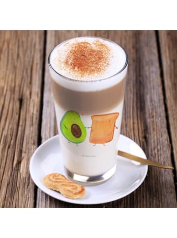 Mr. & Mrs. Panda Glas Bunt Avocado Toast ohne Spruch in Transparent