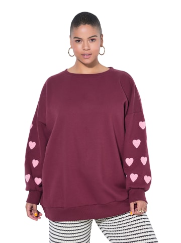 Studio Untold Sweatshirt in aubergine