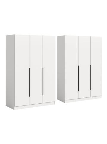 ebuy24 Kleiderschrank Kopenhagen Weiß 240 x 52 cm