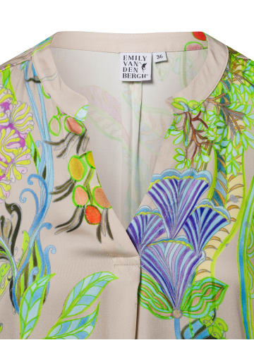 EMILY VAN DEN BERGH Bluse in beige mehrfarbig