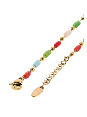 IZIA Women Drop Earrings in Gold Multicolor