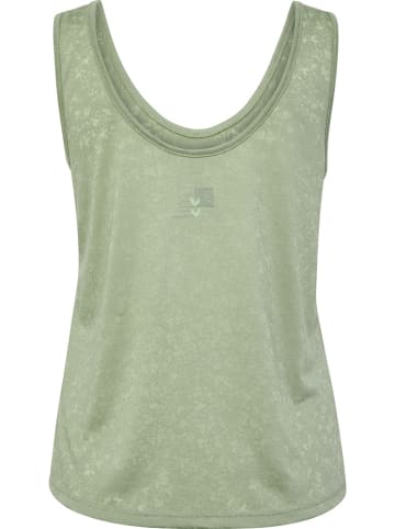 Hummel Sportshirt "Hmlmt Light Burnout Tanktop" in Grün