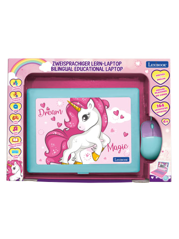 LEXIBOOK® Einhorn Lerncomputer 164 Aktivitäten (EN/DE)
