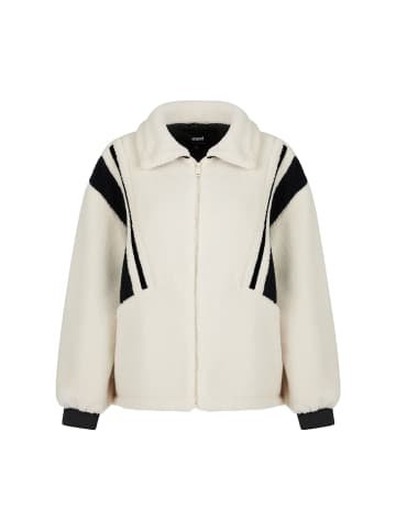 Mavi Jeans Moderne Übergangsjacke mit Teddyfell in Creme