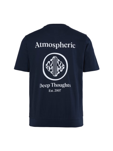 Men Plus Kurzarm T-Shirt in navy blau