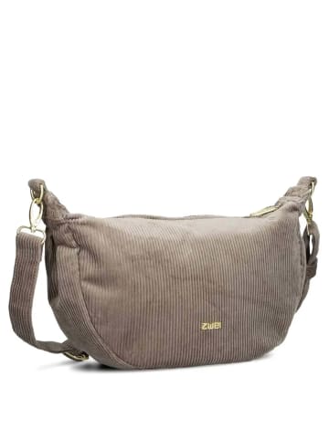 Zwei Mademoiselle M70 - Umhängetasche 34 cm (leo) in cord-mocca