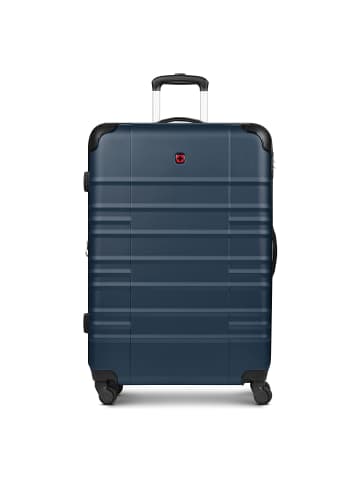 Wenger Amplar Evo 4 Rollen Trolley L 75 cm mit Dehnfalte navy blue