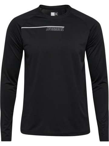 Hummel Shirt "Hmlcourt Light Weight T-Shirt L/S" in Schwarz