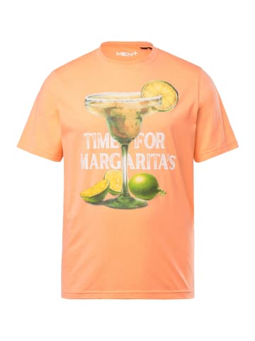 Men Plus Kurzarm T-Shirt in kürbis