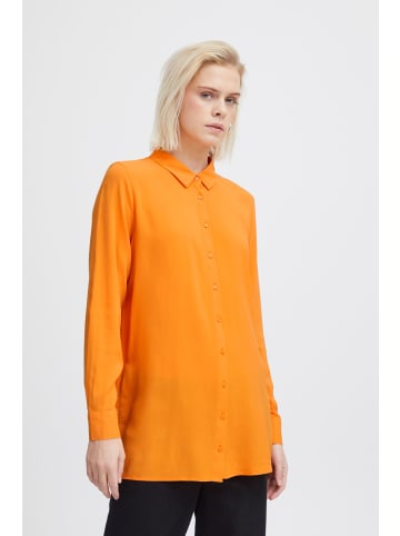 ICHI Langarmbluse IHMAIN SH2 - 20114754  länger geschnittene Bluse in Orange