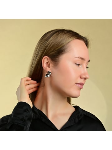 Adeliás Damen Ohrringe – Ohrstecker aus Edelstahl in silber
