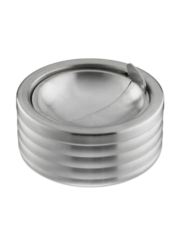 relaxdays 9x Windaschenbecher in Silber