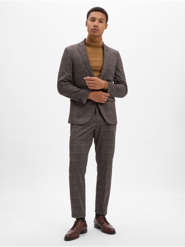 Finshley & Harding London Anzug Brixdon in braun anthrazit - 0001