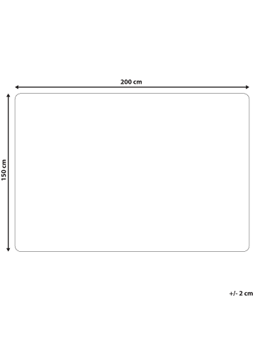 Beliani Tagesdecke KANDILLI in Grau/Weiß - (W) 150 x (H) 1 x (L) 200 cm
