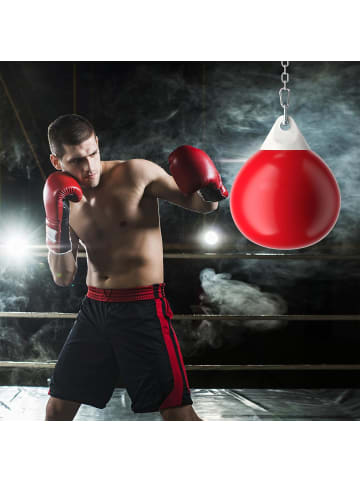 COSTWAY Ø45cm Wasserboxsack in Rot