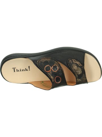 Think! Tieffußbett Pantolette CAMILLA DAMEN in Schwarz/Kombi