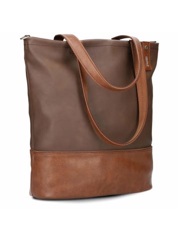 Zwei Jana J145 - Schultertasche 37 cm (jade) in cognac