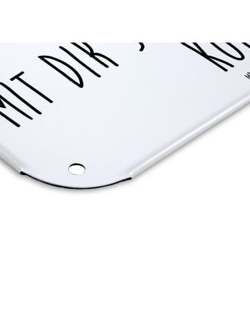 Mr. & Mrs. Panda Schild Otter Kopfüber mit Spruch in Weiß