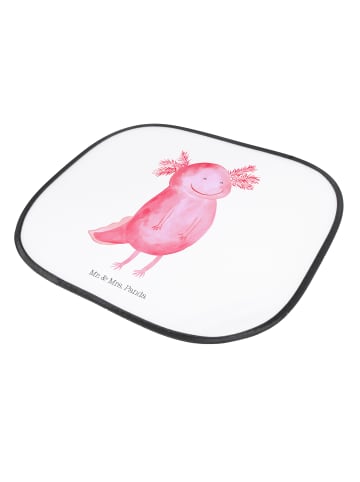 Mr. & Mrs. Panda Auto Sonnenblende Axolotl Glücklich ohne Spruch in Weiß