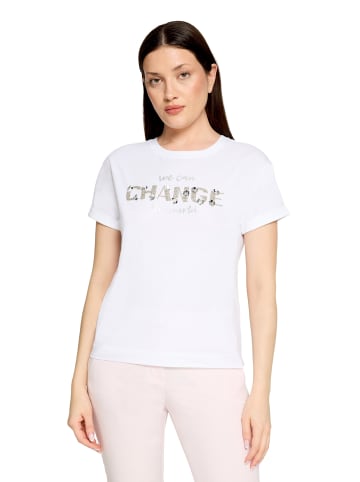 BETTY & CO Casual-Shirt mit Stickerei in Patch White/Silver