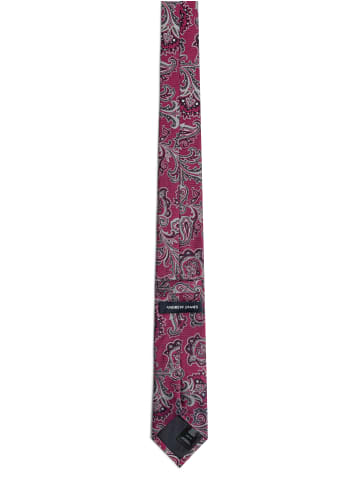 Andrew James Seidenkrawatte in fuchsia - 0001