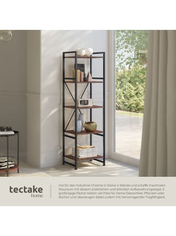 tectake Standregal, inklusive Kippschutz, 47,5 x 34,5 x 151,5 cm