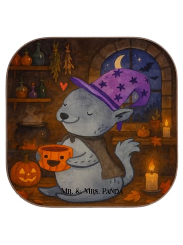 Mr. & Mrs. Panda Tassenuntersetzer Kater Kaffee Design ohne Spruch in Weiß