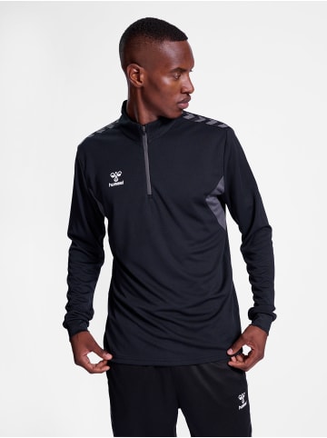 Hummel Halbreißverschluss Sweatshirt Hmlauthentic Herren in BLACK