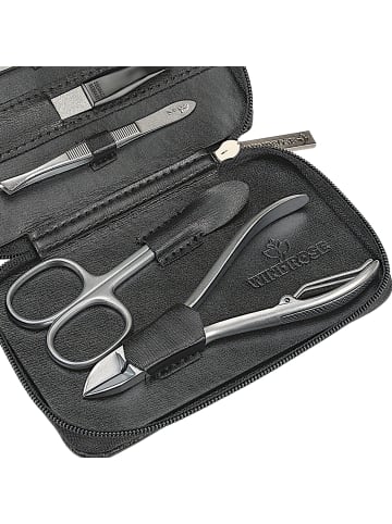 Windrose Ambiance Maniküre-Set Leder in schwarz