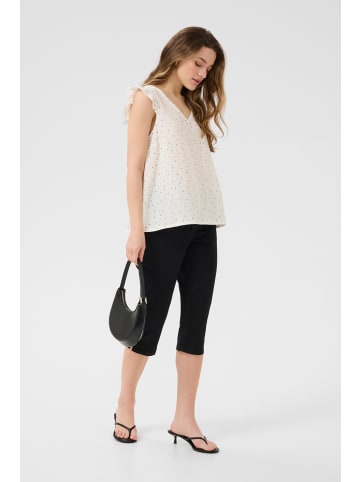 Kaffe Ärmellose Bluse KAmelinda Regular fit in Chalk W. Midnight M. Dot