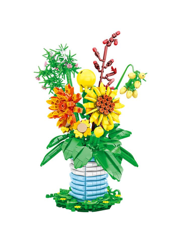 Reobrix WOMA Sonnenblumen Vase Klemmbausteine WC0290