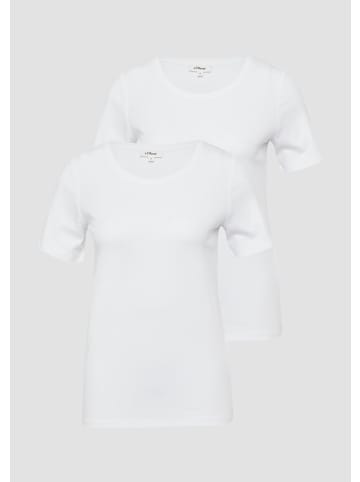 s.Oliver T-Shirt in 0100_weiß