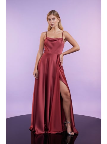 LAONA Abendkleid Satin Elegance Dress in Dusty Red