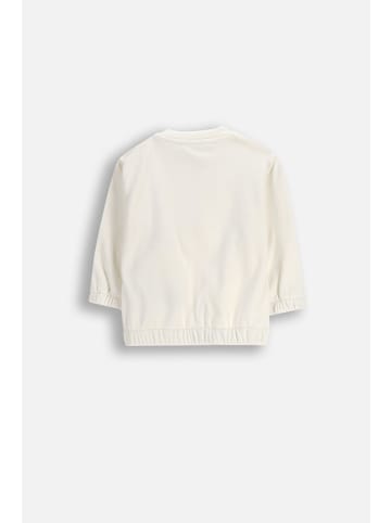 Coccodrillo Velours-Trainingsjacke mit Reißverschluss in ecru