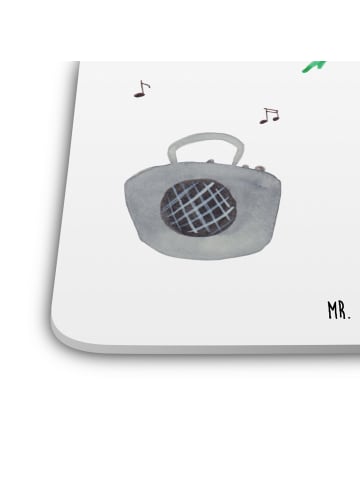 Mr. & Mrs. Panda Untersetzer für Gläser Avocado Tanzen ohne Spruch in Weiß