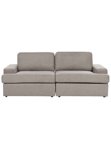 Beliani 3-Sitzer Sofa ALLA in Braun - (W) 208 x (H) 86 x (L) 112 cm