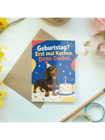 Mr. & Mrs. Panda Geburtstagskarte Dackel Modern Design mit Spruch in Weiß