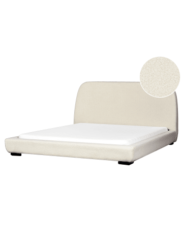 Beliani Doppelbett ROISEL in Beige/Schwarz - (W) 181 x (H) 101 x (L) 226 cm