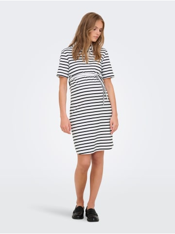 ONLY Polohemdkleid in Bright White
