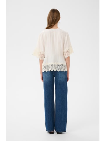 Karen By Simonsen Kurzarm-Bluse KBUrith Feminine in Egret