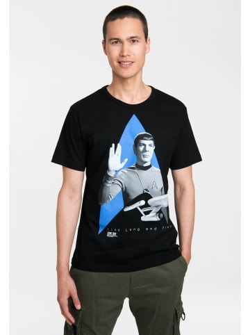 Logoshirt T-Shirt Spock in schwarz