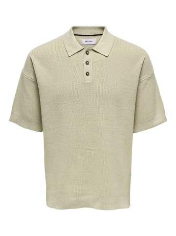 ONLY & SONS Polo in Silver Lining